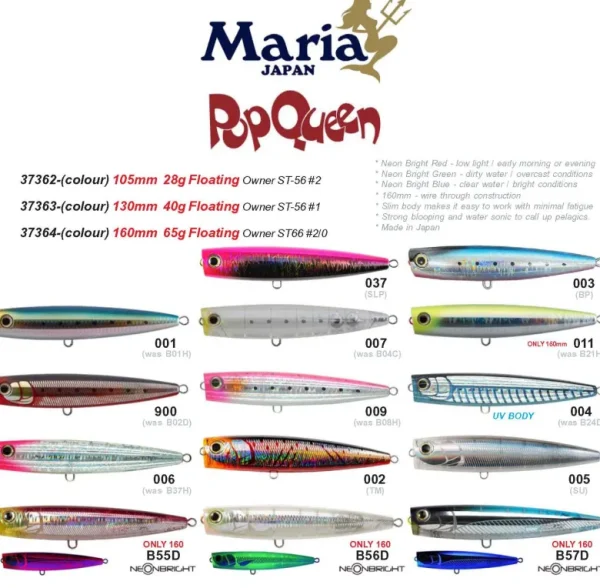 Maria Popper Lures|Flies<Pop Queen F130