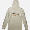Salty Crew Long Sleeve Shirts Mens|Flies<Ahi Mount Hood Sunshirt Natural