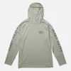 Salty Crew Long Sleeve Shirts Mens|Flies<Alpha Flag Perforated HD W/Mask Gray