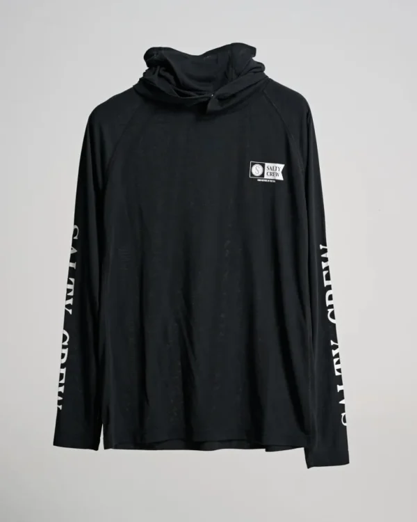 Salty Crew Long Sleeve Shirts Mens|Flies<Alpha Flag Pinnacle Mask Black