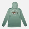 Salty Crew Long Sleeve Shirts Mens|Flies<Bruce Hood Sunshirt Mackerel