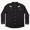 Salty Crew Long Sleeve Shirts Mens|Flies<Cortes LS Woven Black