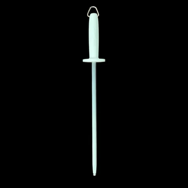Sicut Sharpeners|Flies<Sharpening Steel 12inch Medium Cut White Handle