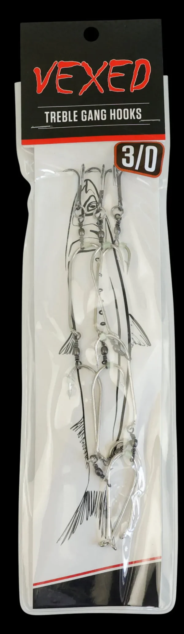 Vexed Bait Hooks|Flies<Gang Hook with Treble 3-pack