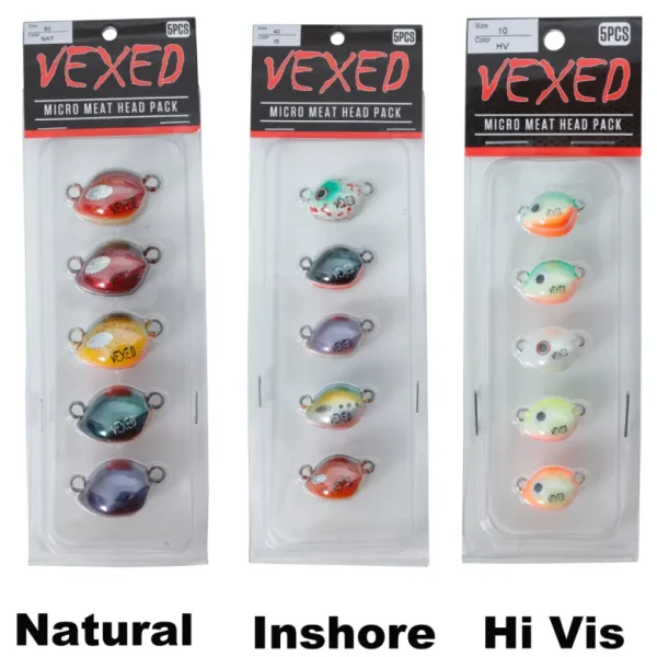 Vexed Vexed Hybrid Jigs|Flies<Micro Meat Spare Head 5-pack