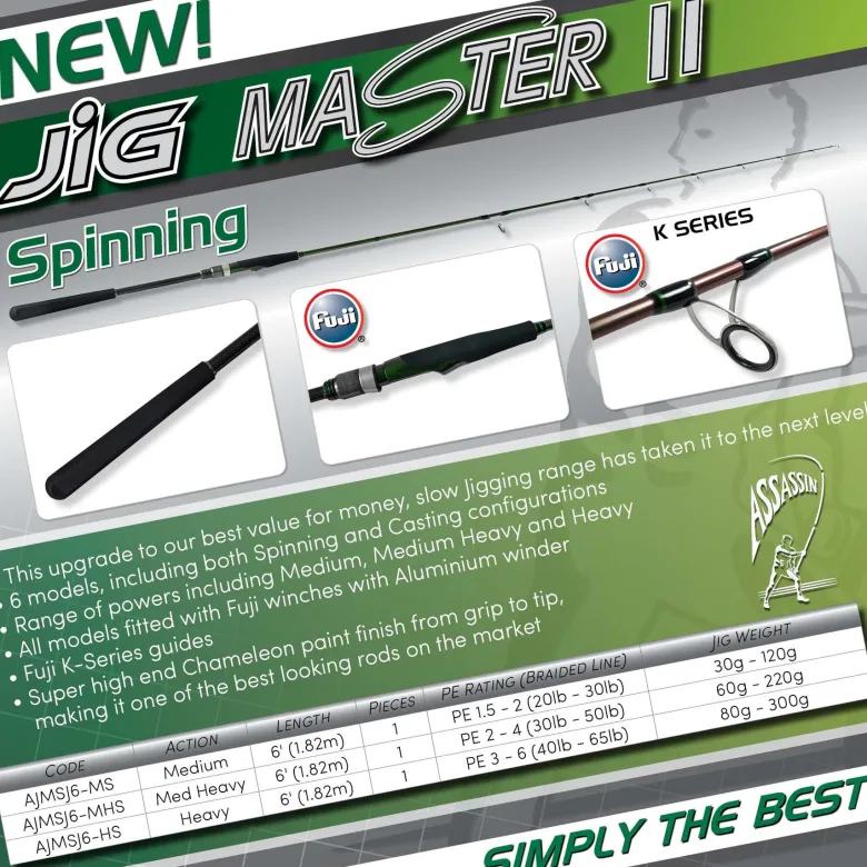 Assassin Flies|Fishing Rods<Jigmaster II Slow