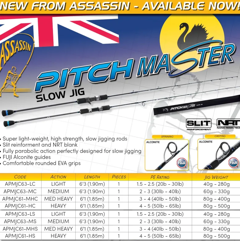 Assassin Flies|Fishing Rods<Pitchmaster Slow Jig