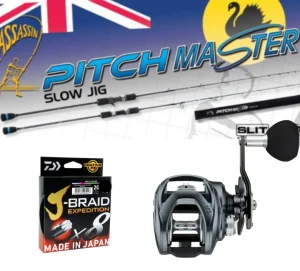 TackleWest Flies|Boat/Jigging Rod And Reel Combos<Assissin Pitchmaster Deepwater Vibing combo