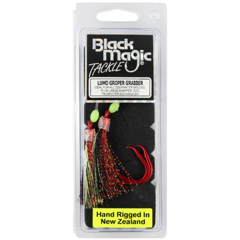 Black Magic Pre-made Rigs|Flies<Groper Grabber Blue