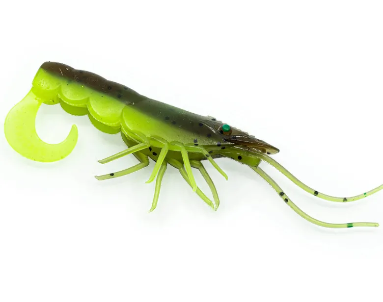 TackleWest Soft Plastic Lures|Flies<Chasebaits Curly Prawn 60