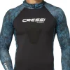 Cressi Dive Wetsuits|Flies<Cobia Hooded Top Long Sleeves 1mm Blue Camo