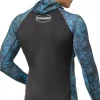 Cressi Dive Wetsuits|Flies<Cobia Hooded Top Long Sleeves 1mm Blue Camo