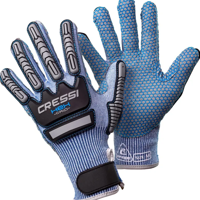 Cressi Dive Gloves|Flies<Hex Grip Gloves Blue