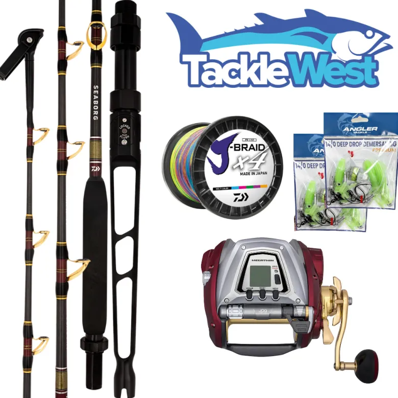 Daiwa Flies|Electric Rod And Reel Combos<Seaborg 1200 Electric Combo 2x rigs