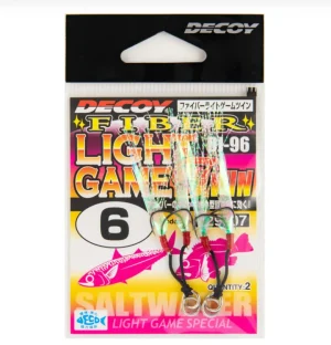Decoy Assist Hooks|Flies<DJ-96 Fiber Light Game Twin Assist