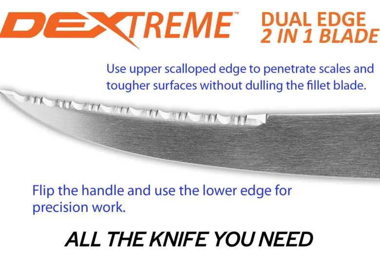 Dexter Filleting Knives|Flies<Dextreme Dual Edge Flex Fillet Knife 8inch