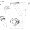 Exploding Fish Boat Rod Holders|Flies<Bluewater 360 Rod holder 30 degrees