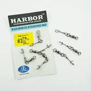 Harbor Swivels|Flies<Ball Bearing Swivel with Revenge Snap 20-pack