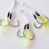 Harbor Assist Hooks|Flies<Twin Assist Chartreuse/UV 2-pack