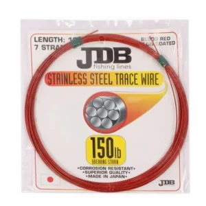 JDB Flies|Fishing Lines<Nylon Coated SS Wire Red