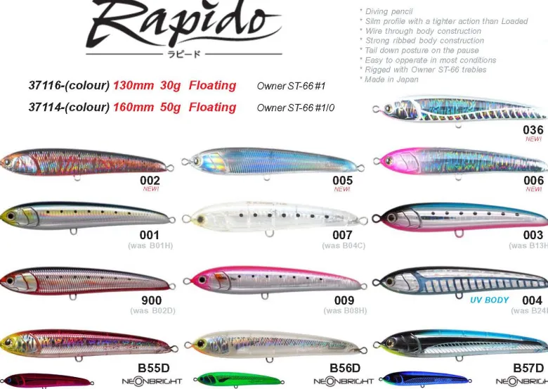 TackleWest Stickbaits|Flies<Maria Rapido 130F