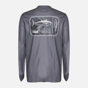 Nomad Long Sleeve Shirts Mens|Flies<Design Tech Shirt Tackle Box Graphite