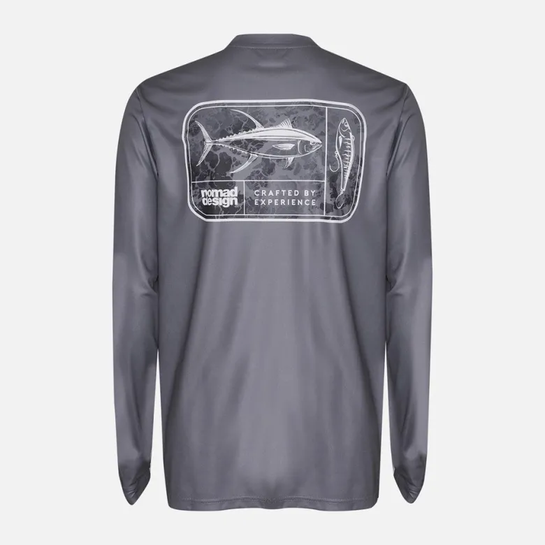Nomad Long Sleeve Shirts Mens|Flies<Design Tech Shirt Tackle Box Graphite