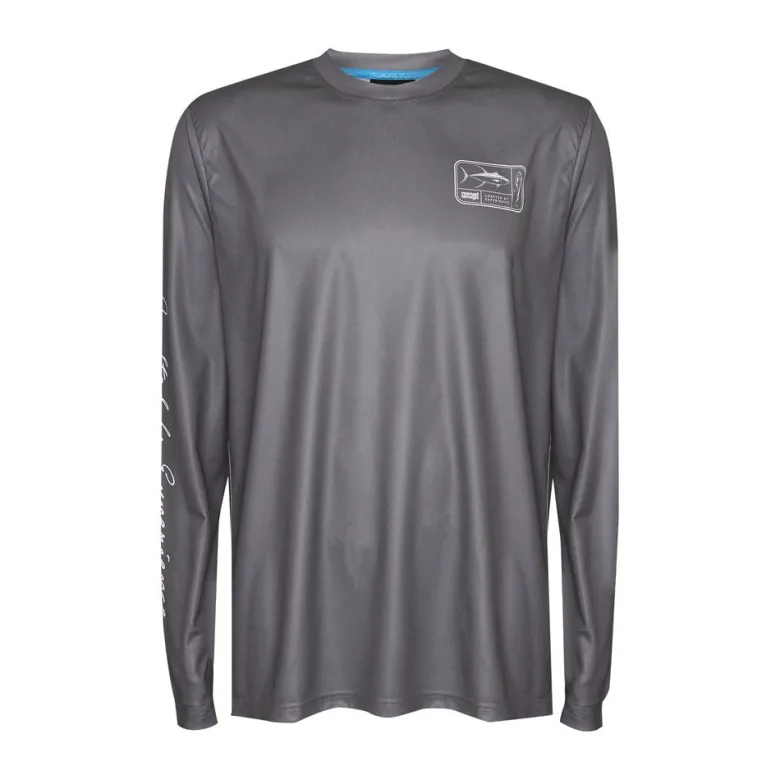 Nomad Long Sleeve Shirts Mens|Flies<Design Tech Shirt Tackle Box Graphite
