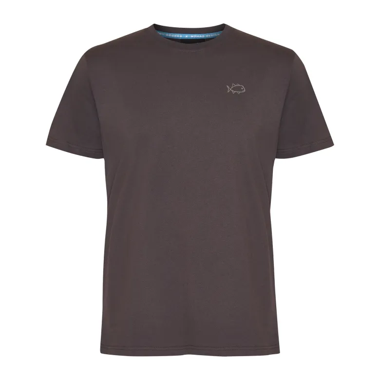 Nomad Short Sleeve Shirts Mens|Flies<Design T/S Jonny Brooks X Charcoal