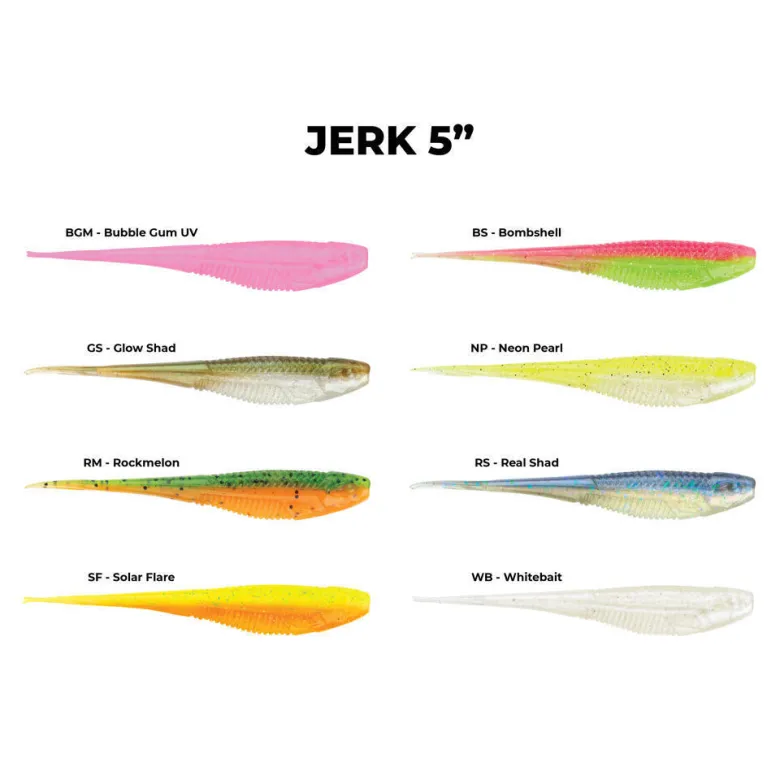 TackleWest Soft Plastic Lures|Flies<Rapala Crush City The Jerk 5
