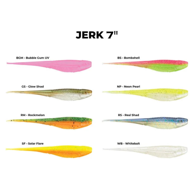 TackleWest Soft Plastic Lures|Flies<Rapala Crush City The Jerk 7