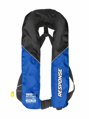 Response Safety And Inflatable PFDs|Flies<Manual Inflatable PFD Adult Blue