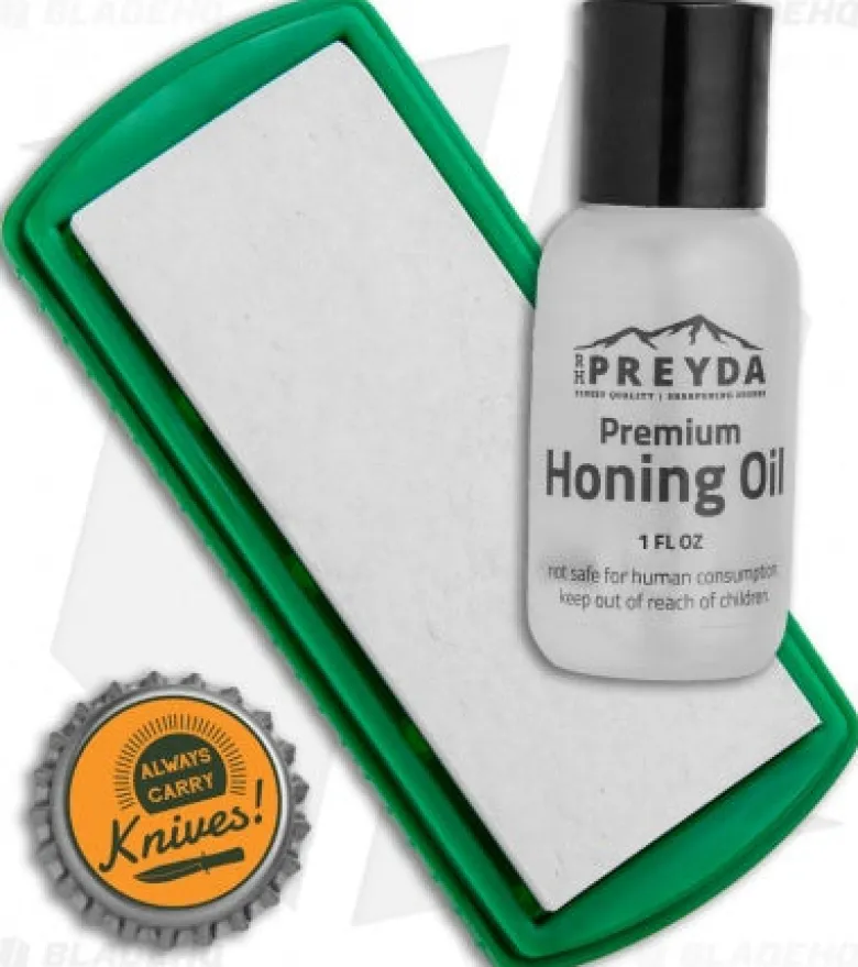 RH Preyda Sharpeners|Flies<Sportsman Natural Arkansas 2 Stone Honing Set with Oil