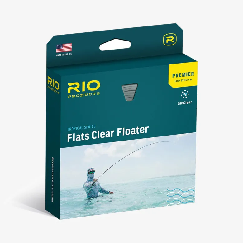 Rio Flies|Fly Lines<Premier Flats Clear Tip Floating Fly Line Clear/Sand/Blue