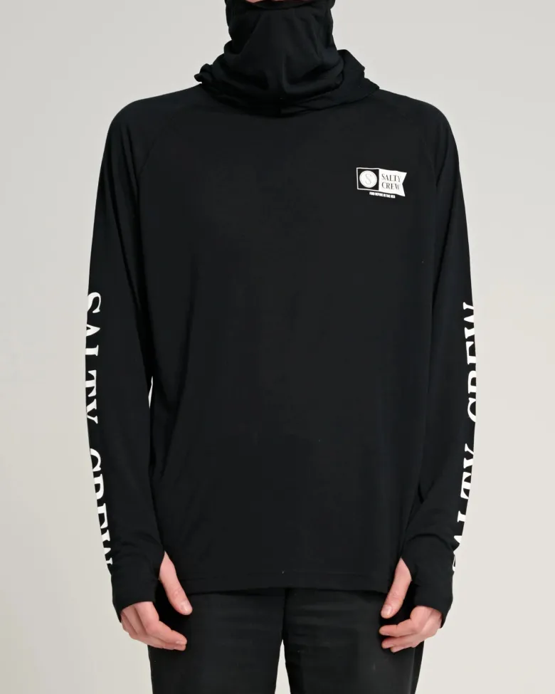 Salty Crew Long Sleeve Shirts Mens|Flies<Alpha Flag Pinnacle Mask Black