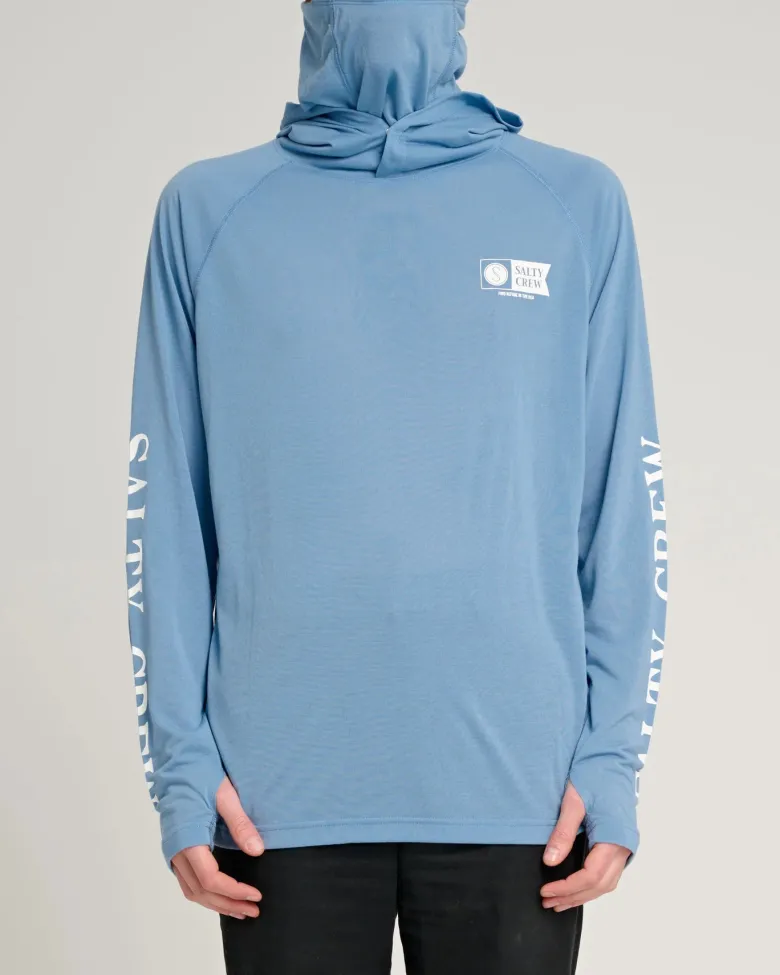 Salty Crew Long Sleeve Shirts Mens|Flies<Alpha Flag Pinnacle Mask Marine Blue