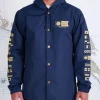 Salty Crew Jackets And Jumpers|Flies<Alpha Snap Jacket Navy