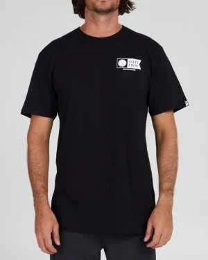 Salty Crew Short Sleeve Shirts Mens|Flies<Alpha SS Tee Black