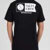 Salty Crew Short Sleeve Shirts Mens|Flies<Alpha SS Tee Black