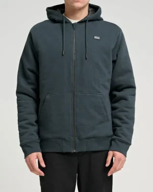 Salty Crew Jackets And Jumpers|Flies<Anchor Quilted Zip Fleece Coal Black