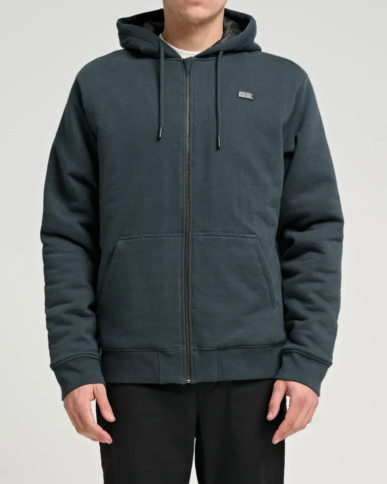 Salty Crew Jackets And Jumpers|Flies<Anchor Quilted Zip Fleece Coal Black