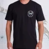Salty Crew Short Sleeve Shirts Mens|Flies<Blue Crabber SS Tee Black