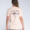 Salty Crew Short Sleeve Shirts Womens|Flies<Bruce Boyfriend SS Tee Wmns Apricot