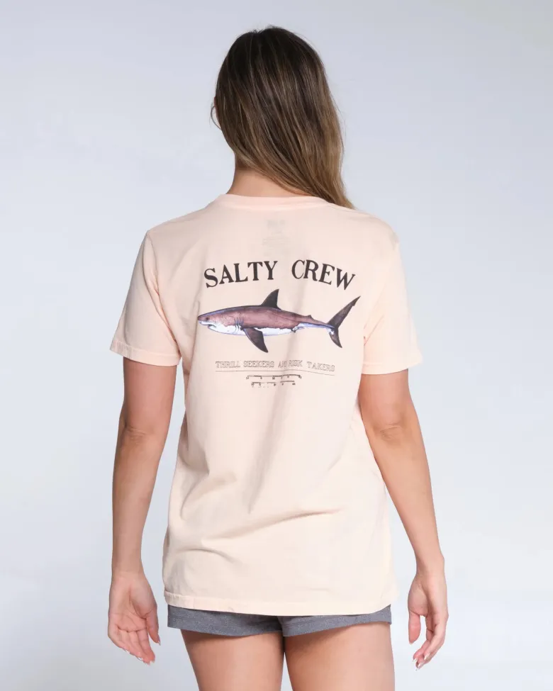 Salty Crew Short Sleeve Shirts Womens|Flies<Bruce Boyfriend SS Tee Wmns Apricot