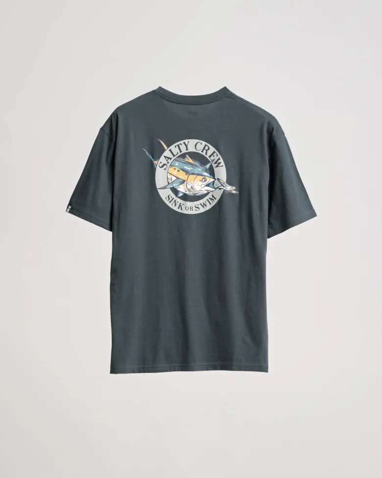 Salty Crew Short Sleeve Shirts Mens|Flies<Chaser Premium SS Tee Coal
