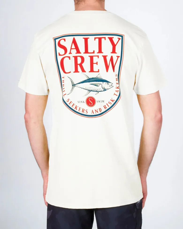 Salty Crew Short Sleeve Shirts Mens|Flies<Current SS Tee White