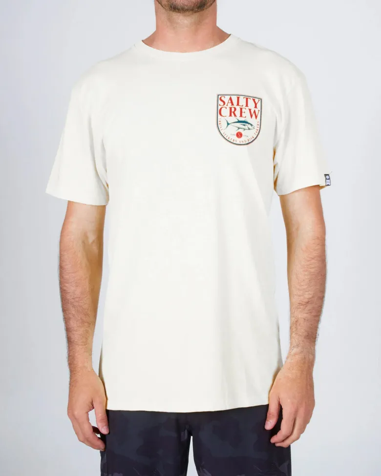 Salty Crew Short Sleeve Shirts Mens|Flies<Current SS Tee White