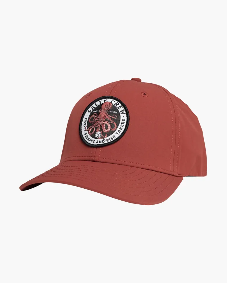 Salty Crew Hats And Headwear|Flies<Deep Reach Elastic 6 Panel Hat Mahogany