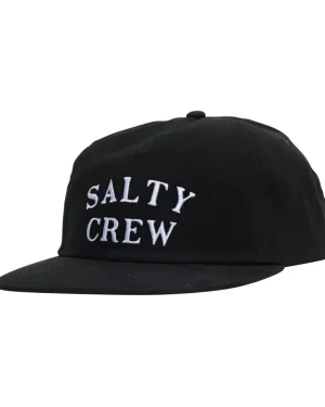Salty Crew Hats And Headwear|Flies<First Mate 5 Panel Cap Black