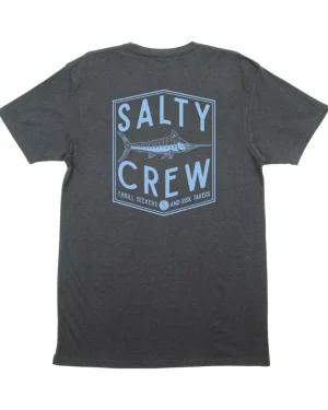 Salty Crew Short Sleeve Shirts Mens|Flies<Fishery Standard S/S Tee Charcoal Heather